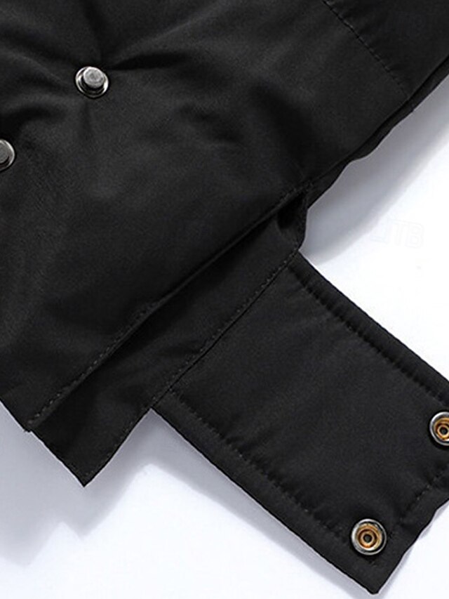 Men's Winter Coat Puffer Jacket Padded Jacket Pocket Polyster Daily