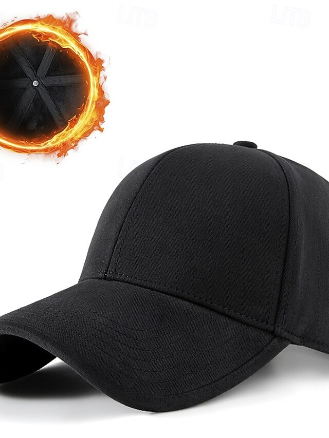 Men's Baseball Cap Sun Hat Trucker Hat Black Deep Blue Polyester