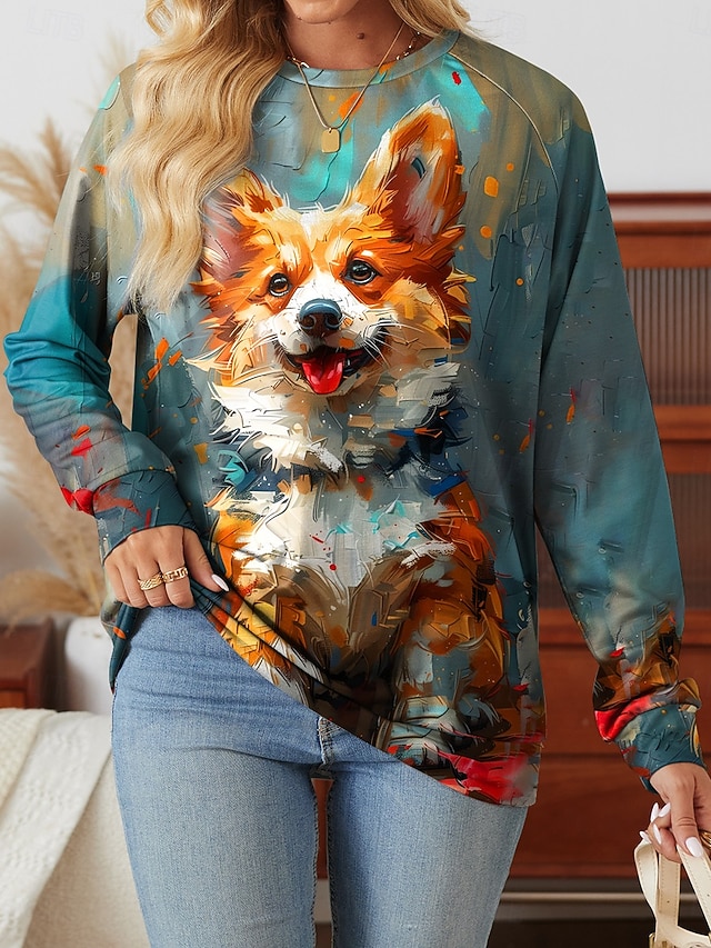 Sweat-shirt Femme à Fleurs Uxxnjfg - Col Rond, Manches Longues, Style Casual Chic Pour Automne
