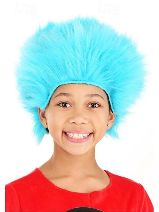  cosa 1 &2 parrucche per bambini per feste di cosplay di Halloween
