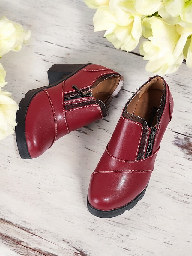  женские красные ботинки на шнуровке в викторианском стиле на среднем каблуке с бантом, винтажная готическая обувь для косплея, вечеринок и особых случаев