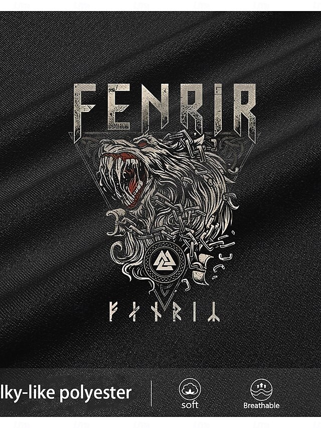 Wolf Celtics Retro Vintage Casual Street Style Men's 3D Print T shirt