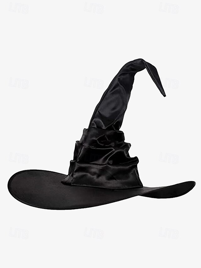  Halloween Hexenhut mit Spinnendekor - schwarze Zipfelmütze für Cosplay, Kostümpartys und Halloween-Events