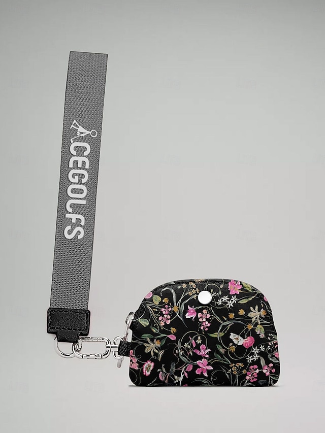  bolsa de pulso única com estampa floral