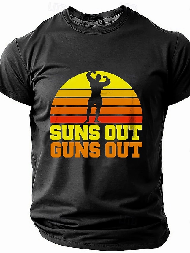 Funny Slang Retro Vintage Casual Street Style Men's 3D Print T shirt