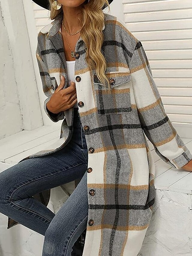 Women's Winter Coat Coat Cloak / Capes Windproof Warm Work Street Daily