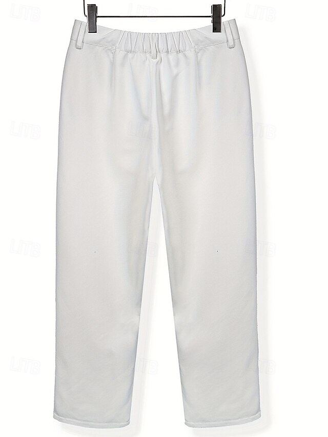 Men's Dress Pants Trousers Baggy Pants Suit Pants Pocket Straight Leg