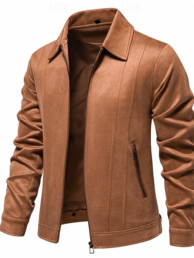 Veste Femme En Faux Suède - Style Motard Asymétrique Avec Fermeture éclair - Hiver & Automne - 13