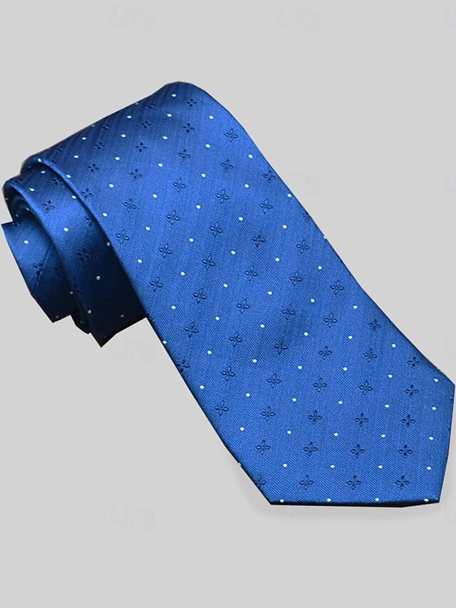 Men's Silk Ties Elegant Fashion Designer Embroidered Embroidery Plaid