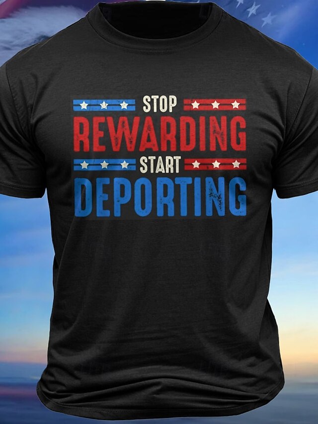  Pánské tričko Patriotický grafický motiv 