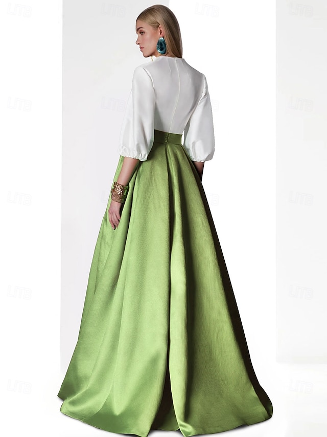 Abito Da Sera Donna ECDAHICC - Paillettes, Maniche Corte, Sirena, Chiffon, Per Feste/Matrimoni