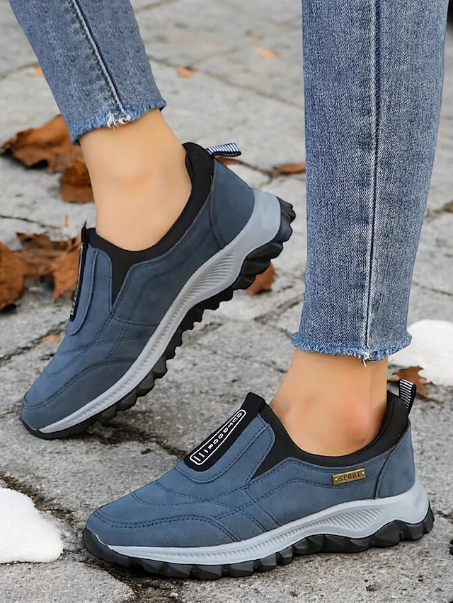 Women's Slip-On Outdoor Hiking Sneakers – Comfortable Breathable Non-Slip Shoes for Walking and Travel 15