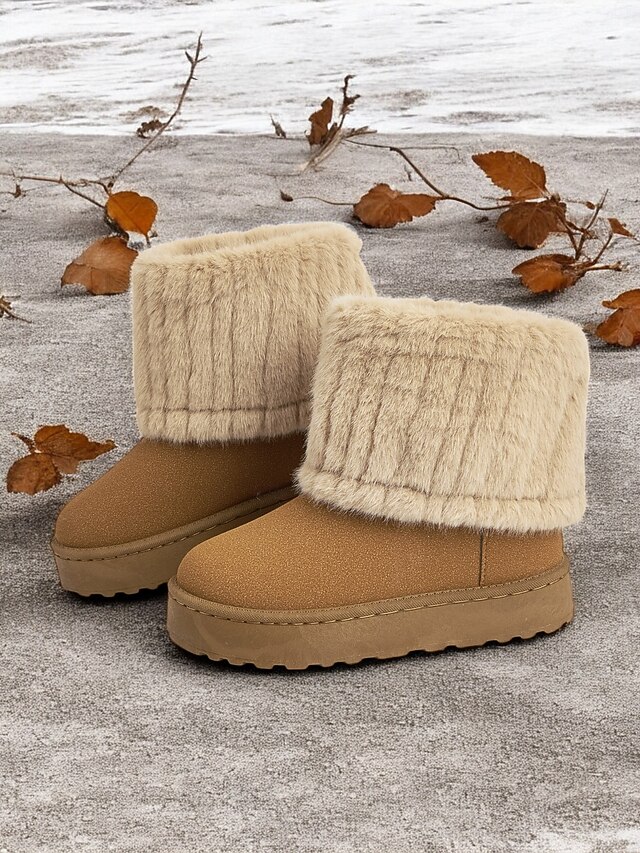 Women's Faux Fur-Lined Winter Boots – Cozy Warmth and Style with Plush Cuff and Non-Slip Sole, Ideal for Cold Weather Outings 16