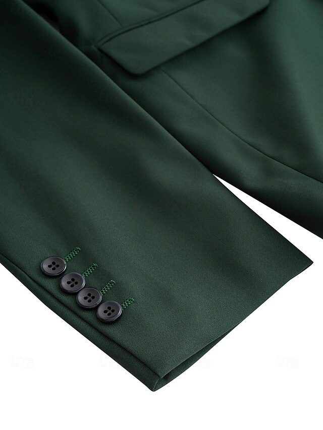 Men's Solid Colored 2 Pieces Single Breasted One Button Shawl Lapel Party Prom Suits main image 1