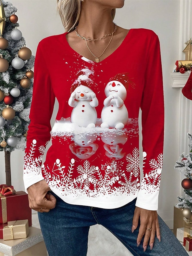 Jersey Navideño Para Mujer Con Estampado De Reno