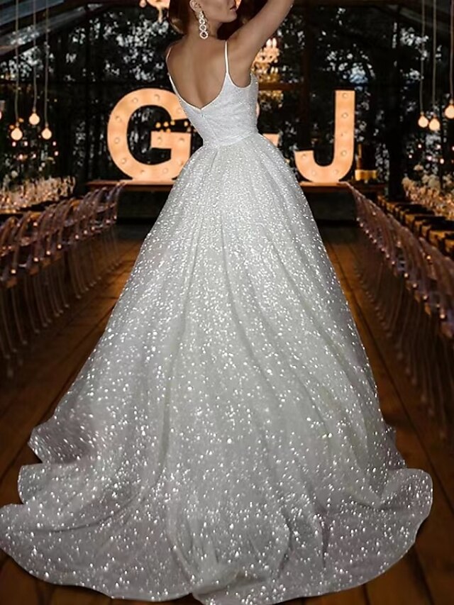 A-Line Evening Prom Dress Vintage Dress Wedding Guest Wedding Party Sweep / Brush Train Sleeveless Halter Neck Wednesday Addams Family Sequined with Crystals Sequin Ruffles Masquerade Dress main image 0