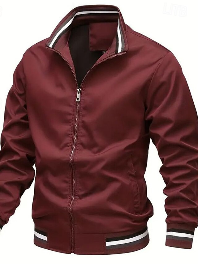 Men's Lightweight Jacket Cargo Jacket Casual Jacket Daily Vacation Warm