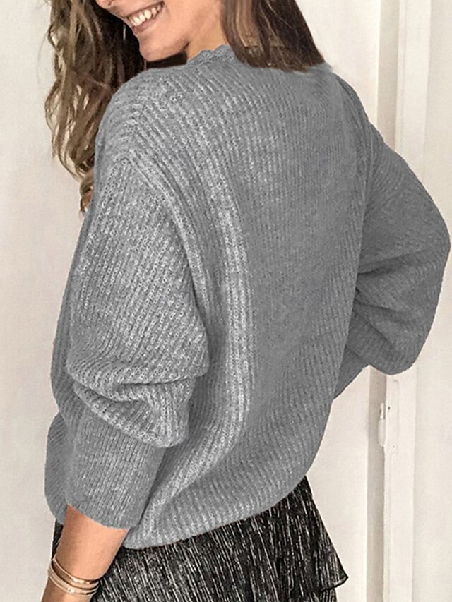 Women's Shirt Blouse Solid Color Basic Casual Long Sleeve V Neck Regular Tops Daily Lace Buttons White Pink Gray Fall Winter 7