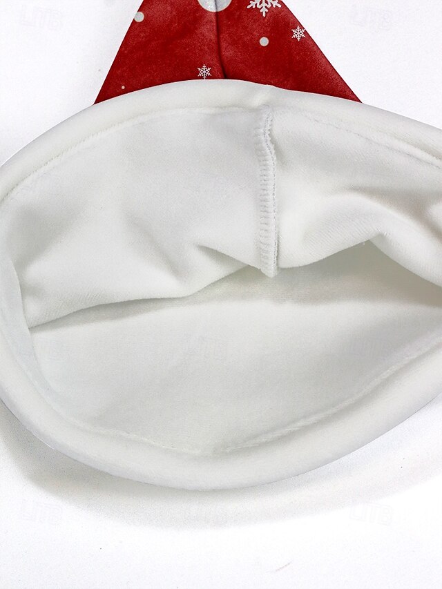 Women's Santa hat Red Polyester Fabric Christmas Winter 2024 12.99