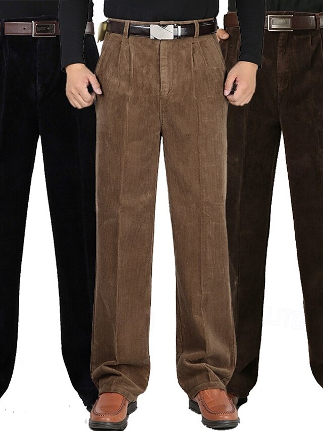 Herren Vintage Cordhose Lässig – Bequeme Klassische Freizeit Hose
