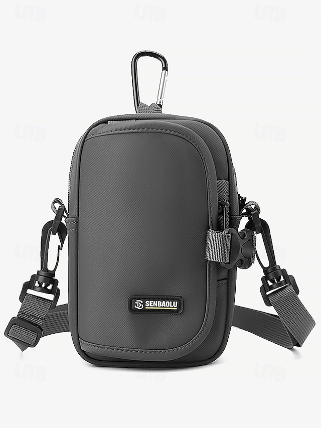  Multifunktionale Crossbody-Tasche für Herren – kompakte, wasserdichte Schultertasche mit verstellbarem Riemen, sicherer Telefontasche und Schlüsselclip für Reisen, Wandern und den täglichen Gebrauch
