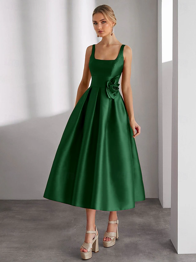 Ligne A Longueur thé Robes de Cocktail Robes de soirée Élégant Soyeux ...