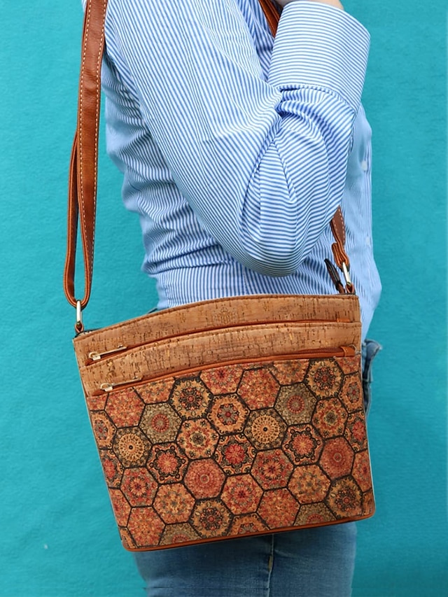  boho vintage crossbody táska geometrikus mintákkal - könnyű és stílusos válltáska nőknek, ideális mindennapokhoz és utazáshoz