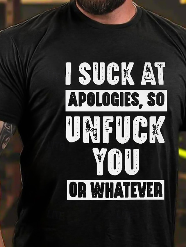  Herre Trykte bogstaver T-shirt 100 % bomuld Kortærmet Grafisk Skjorte Heather Grey Sort militærgrøn Komfortabel t-shirt Ferierejse Gade Modedesigner tøj