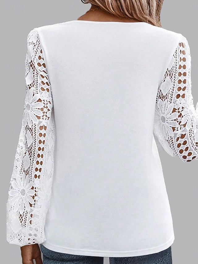 White solid opaque Casual Buttoned Top