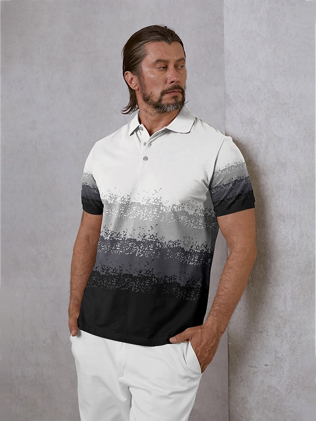  Homme T-shirt POLO Noir Manche Courte Top Tenue de golf Vêtements Tenues Porter des vêtements