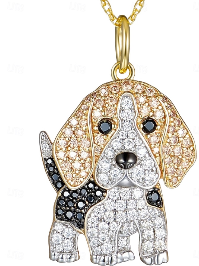  Collana Cromo Oro Per donna Di tendenza stile sveglio Classico Con animale Adorabile Di forma geometrica Collana Per Giornaliero