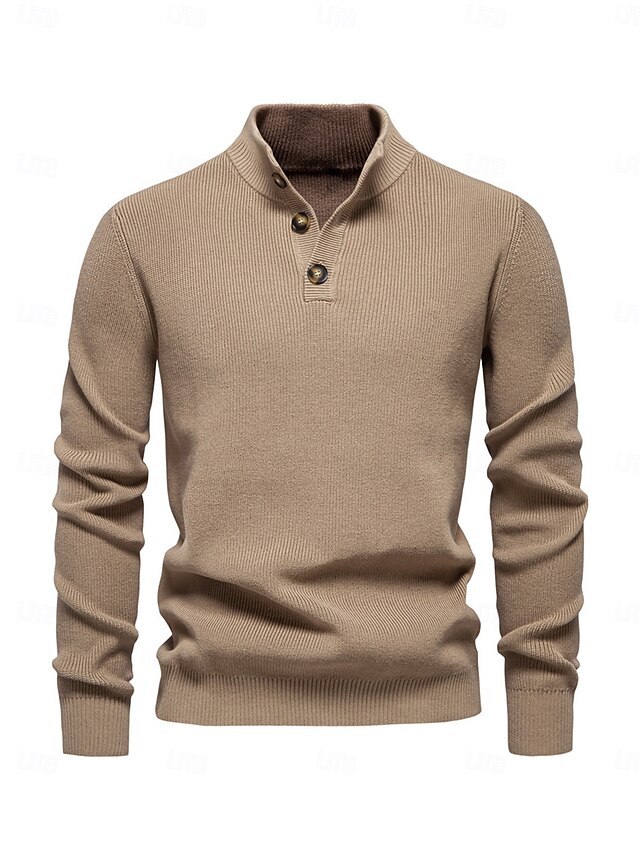  Per uomo Felpa Verde scuro Kaki Manica lunga Superiore Abbigliamento da golf Abbigliamento Abiti Abbigliamento