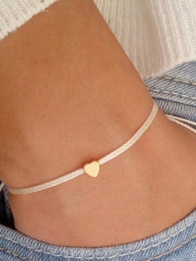  Dam vävstol Armband Fint Hjärta Elegant Stylish Harts Armband Smycken Rosa Till Fest