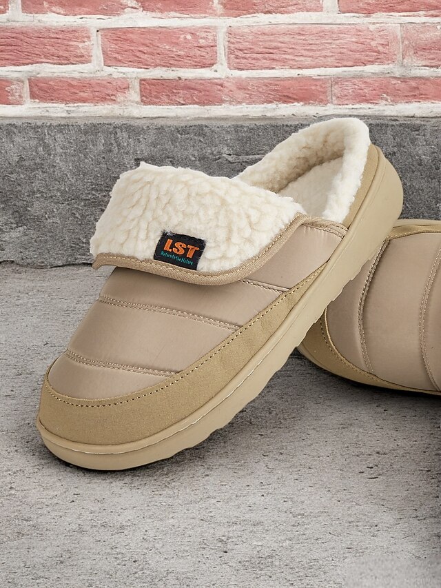 Women's Cozy Beige Fuzzy Slippers with Soft Fleece Lining - Perfect for Winter Relaxing at Home 16