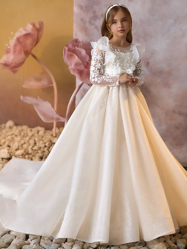  Ballkleid knielang Blumenmädchen Kleid Quinceanera Frozen Elsa Mädchen süßes Abschlussballkleid Tüll mit Rüschen königlicher Stil Tutu Passform 3-16 Jahre