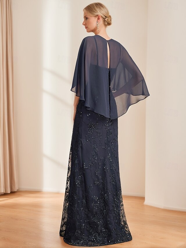 A-Line Dress Floor Length Wedding Guest Dress Formal Dresses Evening ...