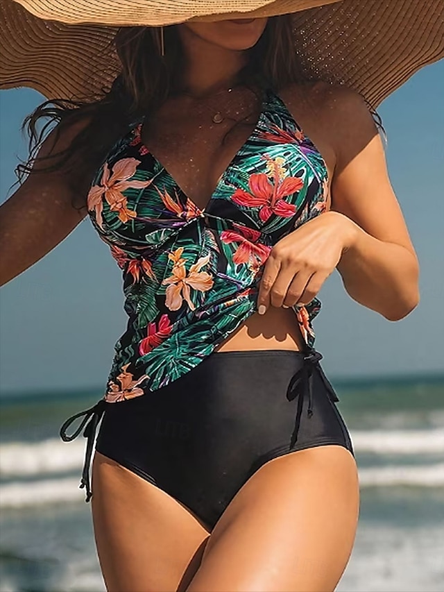 Mujer Talles Mallas Piezas Talles Grandes Conjunto Dos Piezas