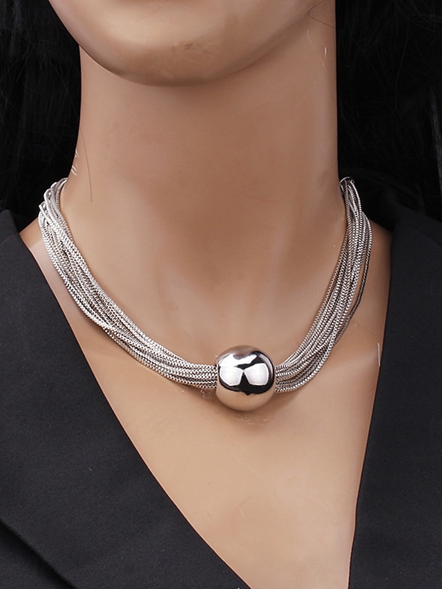  Necklace Chrome Women's Fashion Cute Classic Cool Heart Shape Necklace For Daily