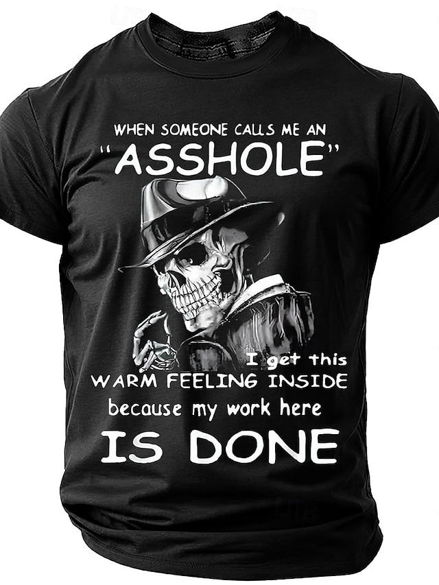  Camisa Masculina Rude Ofensiva Engraçada T Shirt Manga Curta T shirt Impressão 3D Camisa Gola Careca Moda Diária Rua Casual Preto Azul Verde Verão Primavera Roupas Vestuário S M L XL XXL XXXL