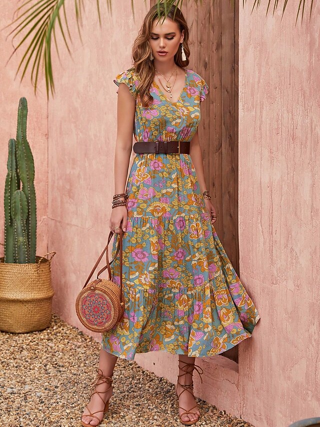 Femme robe longue Robe casual El?�gant D?�contract?�es Int?�rieur Soir?�e Travail Standard Petites 