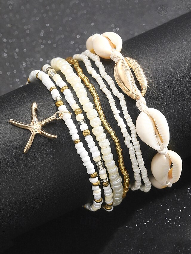 Layered Beach Treasures Anklet