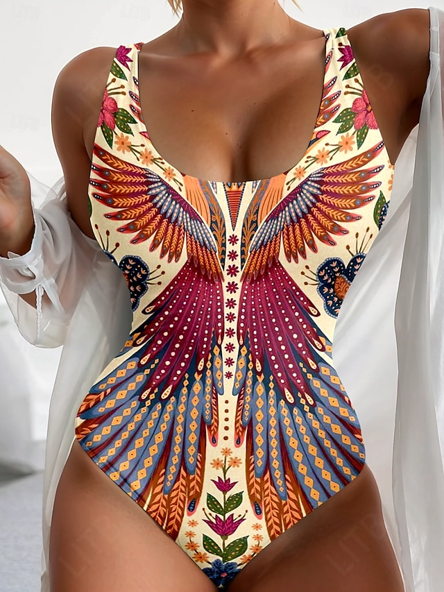  Bañadores de mujer bañador de una sola pieza ropa de playa de verano bañadores gráficos de paisley y sin mangas