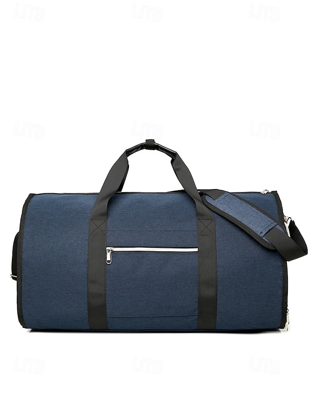  Bolsa de viaje para traje de hombre, bolsa de lona: diseño espacioso de bolsa de lona, cierre de cremallera, varios colores, duradera y elegante, perfecta para viajes de negocios, viajes y ocasiones especiales.
