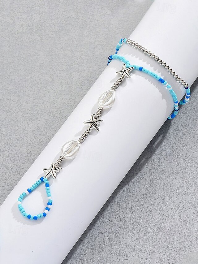 Muschel-Armband & Fußkettchen Set - Perfekt Für Strand, Festival & Sommer