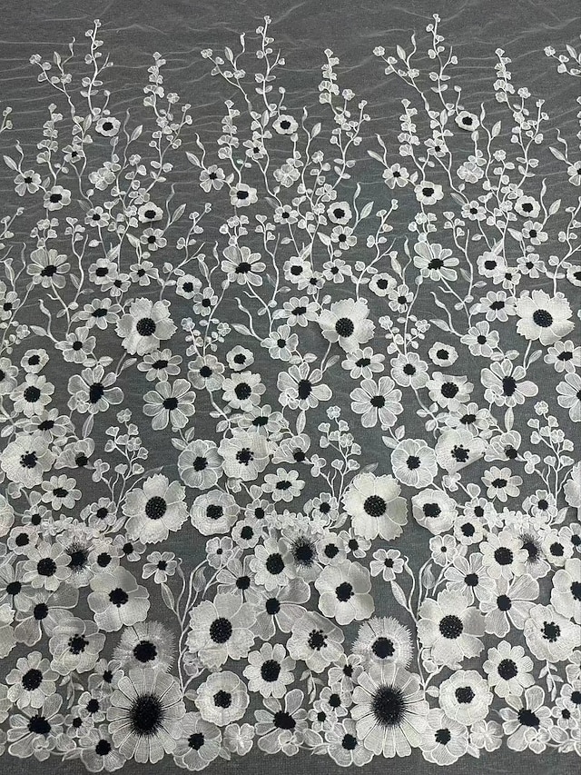  Blumengesticktes A-Linie Formal Kleid Mutter der Braut Hochzeitskleid Elegant Vintage Quadratischer Ausschnitt Knöchellanges Tüll Langarm mit Applikationen Blume