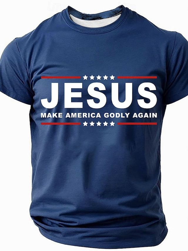  Påsk Herr Jesus Christian T-shirt Kortärmad T-shirt 3D-tryck Rund hals Skjorta Designer Ledigt Fest Helgdag Svart Blå Grön Sommar Vår Kläder S M L XL XXL XXXL