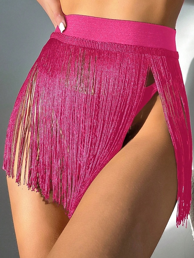  Pentru femei Costume de Baie Șal Costum de baie Franjuri Vacanță Costum de plajă Culoare solidă Fără manșon Costume de baie