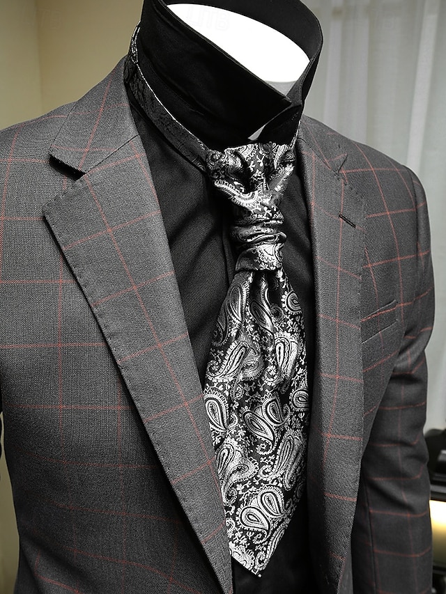  cravates à motifs cachemire pour hommes – tissu élégant semblable à de la soie avec sangle réglable, idéales pour les occasions formelles et décontractées