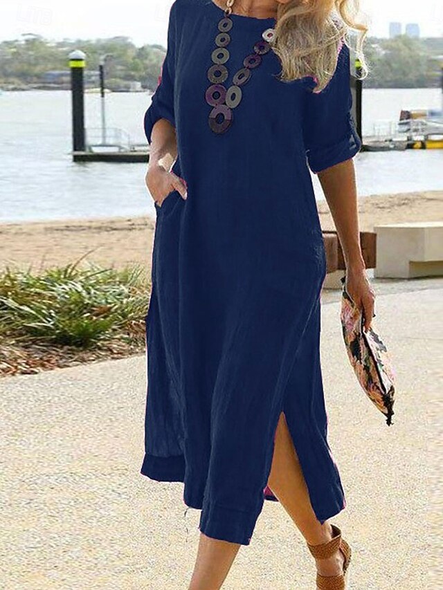 Generisch 2025 - Robe chemise pour femme avec imprimé Generisch 2025 - Robe chemise pour femme avec imprimé