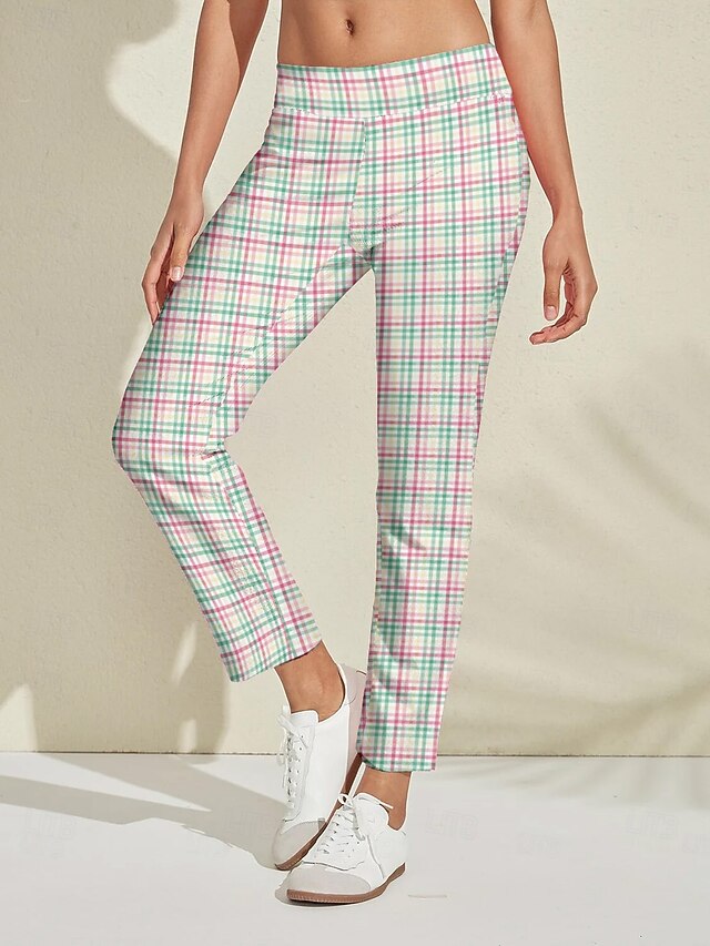 Women's Golf Pants Green Pants / Trousers Ladies Golf Attire Clothes Outfits Wear Apparel4